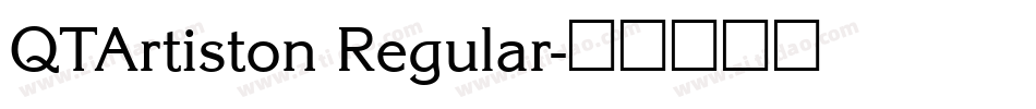 QTArtiston Regular字体转换